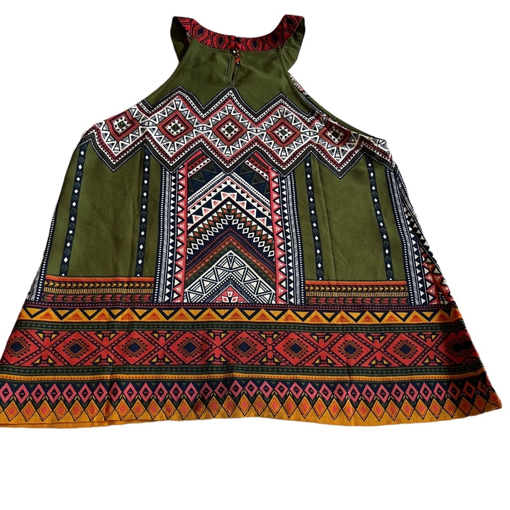 Sweet Wanderer Woman’s Tank Top Blouse Small Aztec print Size S